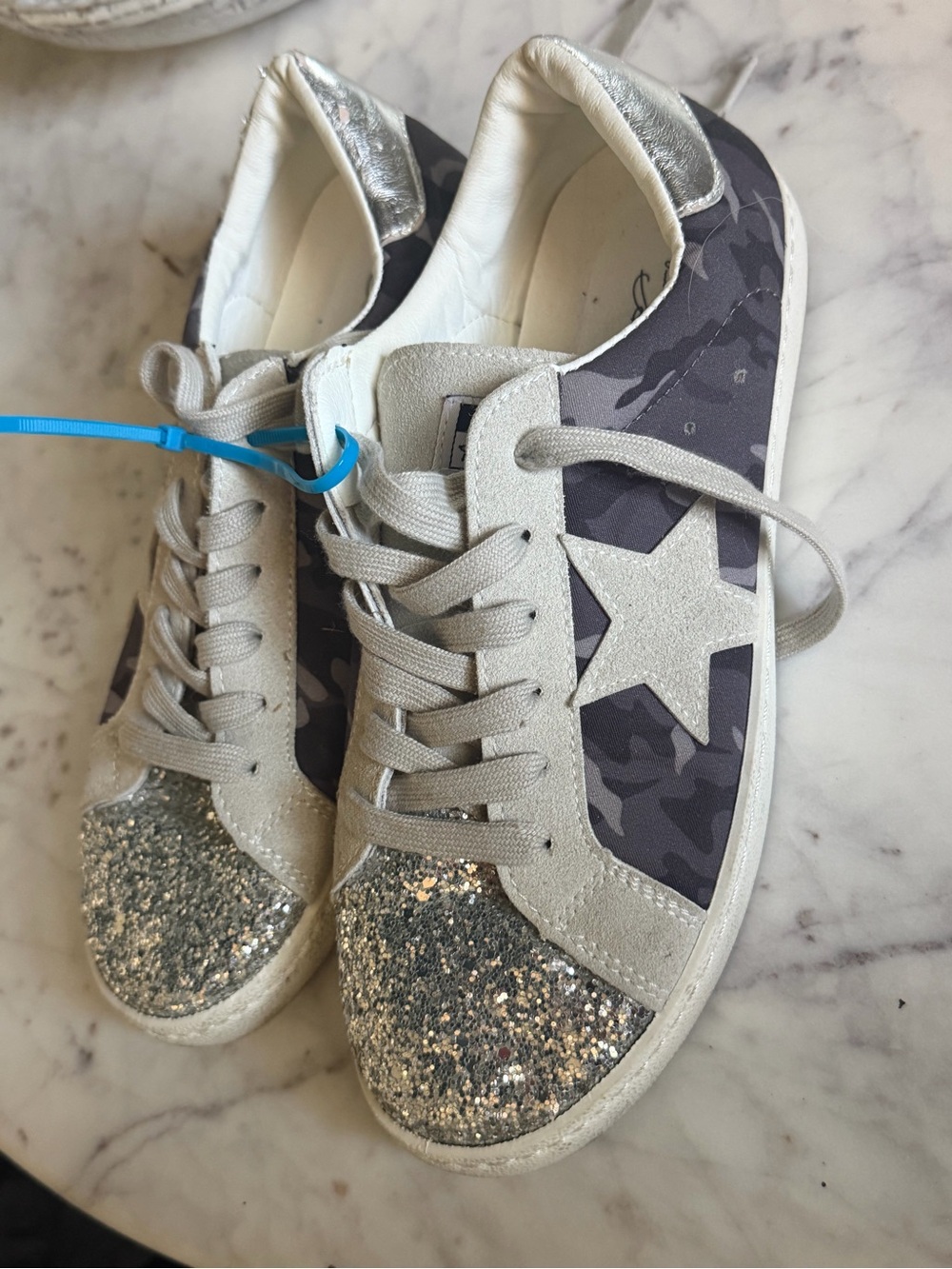 Vintage Havanas Bianca Camo Multi Glitter Star Camo Women's Sneakers 7